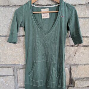 Hollister hooded tunic tee